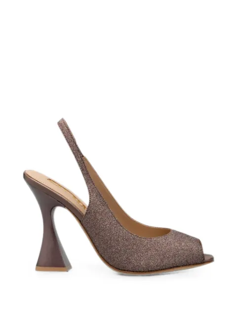 Kat Maconie Musks glitter-effect sandals Pink KMFMUK105003