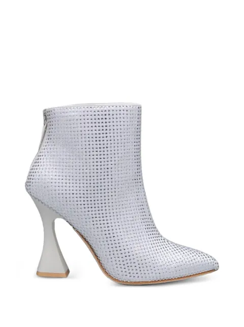Kat Maconie crystal-embellished ankle boots Silver KMFSRU105002