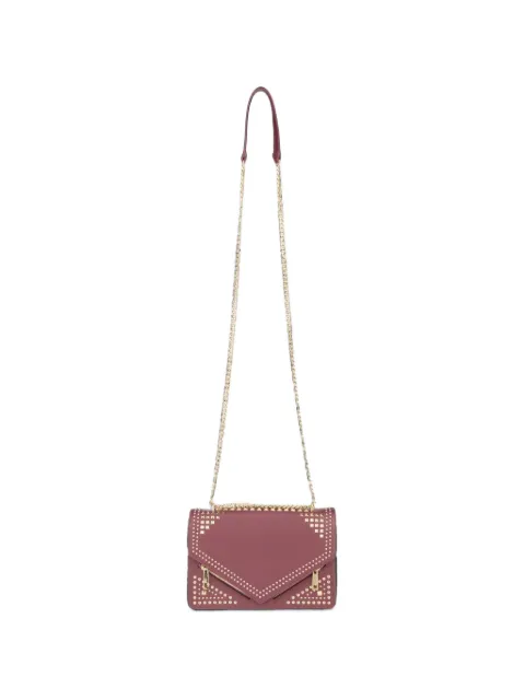 Kat Maconie Evelyn stud-embellished shoulder bag Red KMBEVLOS003