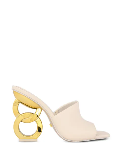 Kat Maconie Ebba chain-link heel sandals White KMFEBB105002