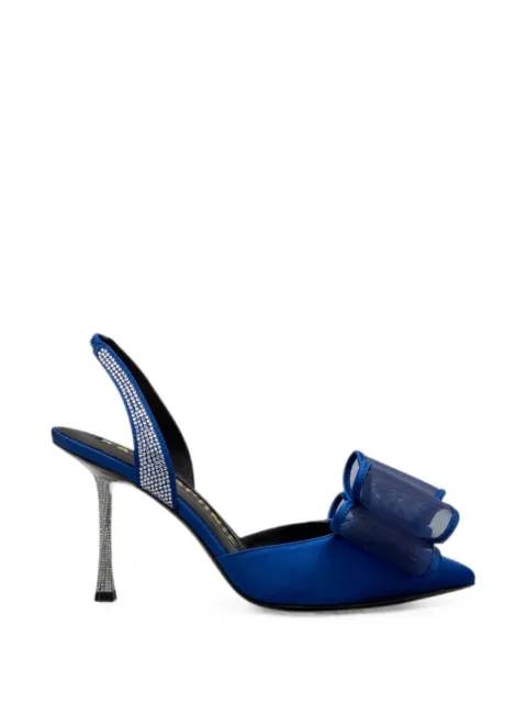 Kat Maconie Paola bow-detail sandals Blue KMFPAO090004