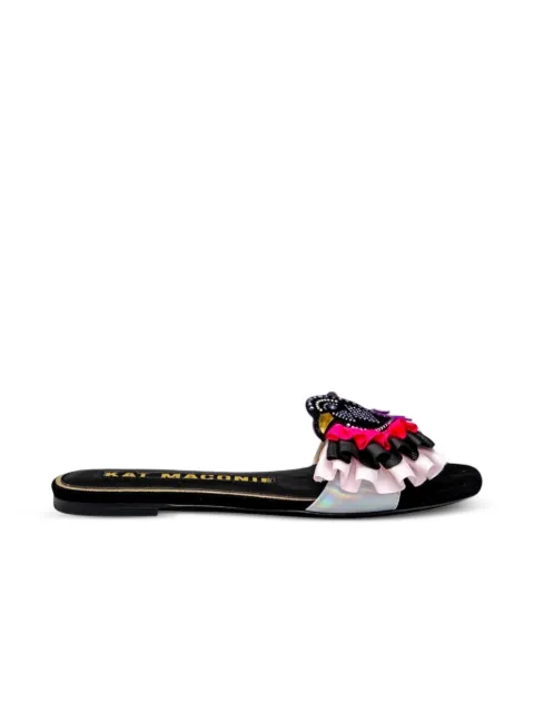 Kat Maconie ruffled sandals Black KMFJSI000002
