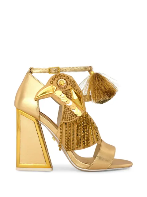 Kat Maconie Aya embellished bird-motif sandals Pink KMFAYA105A03