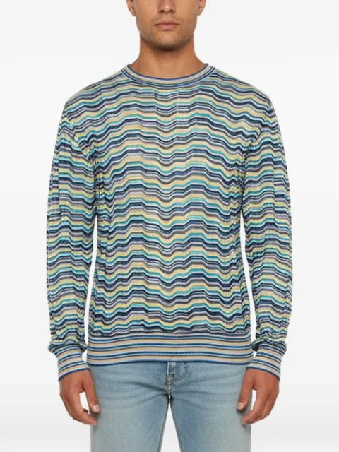 Missoni Pre-Owned long-sleeve sweater Blue 1376824