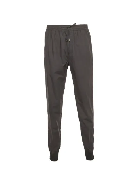 Hermès Pre-Owned poplin drawstring trousers Grey 1372525