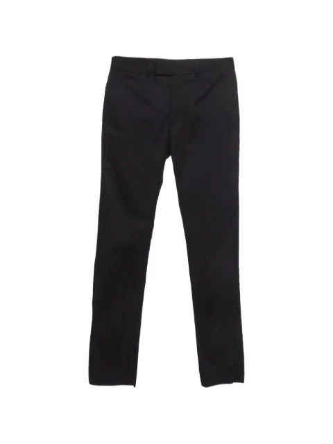Christian Dior Pre-Owned Uniforme twill trousers Blue 1280332