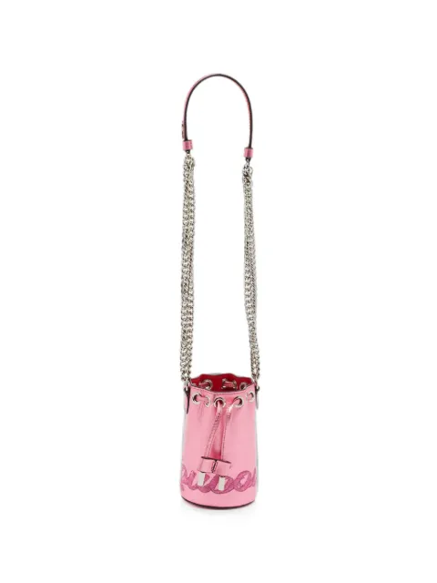 Christian Louboutin Pre-Owned Marie Jane embroidered bucket bag Pink 1359616