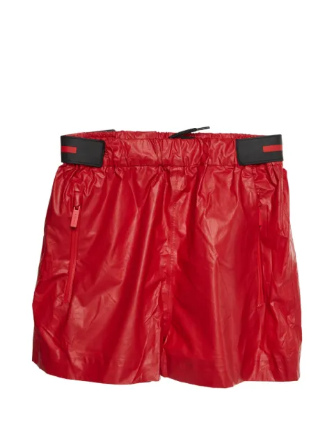 Prada Pre-Owned logo patch shorts Red 1374036