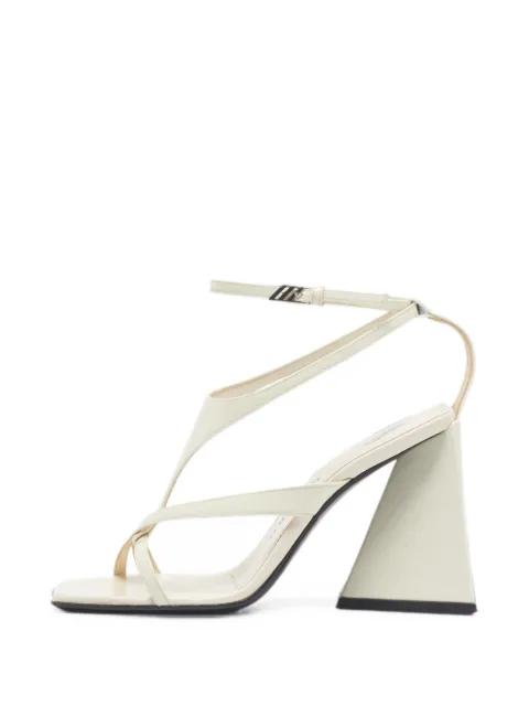 The Attico Devon leather sandals Neutrals 1368595
