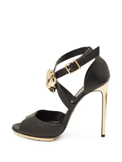 Roberto Cavalli Vintage ankle-strap sandals Black 1376496