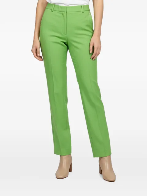 Victoria Beckham button-up straight-fit trousers Green 1368300