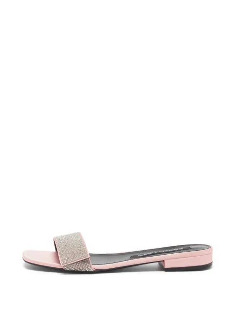 Sergio Rossi crystal-embellished sandals Pink 1360663