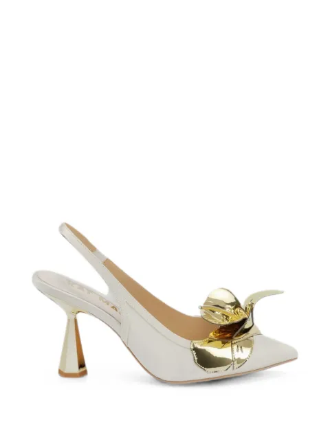 Kat Maconie Tamannaah floral-detail mules White KMFTAM085003