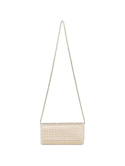 Kat Maconie Victoria stud-embellished chain-link shoulder bag White KMBVICOS002