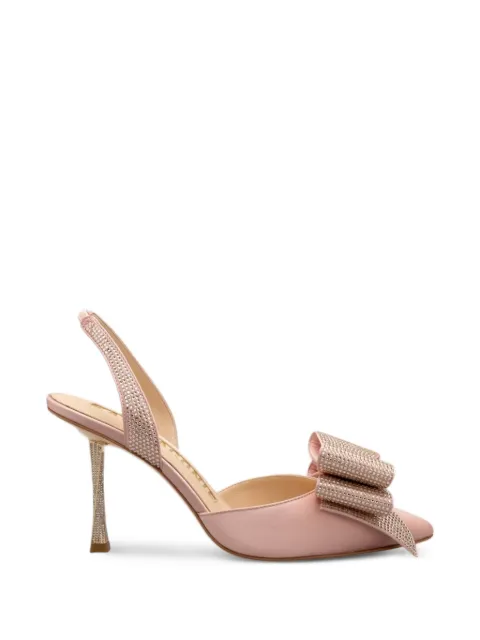 Kat Maconie Mahira bow-embellishment mules Pink KMFMAH090005