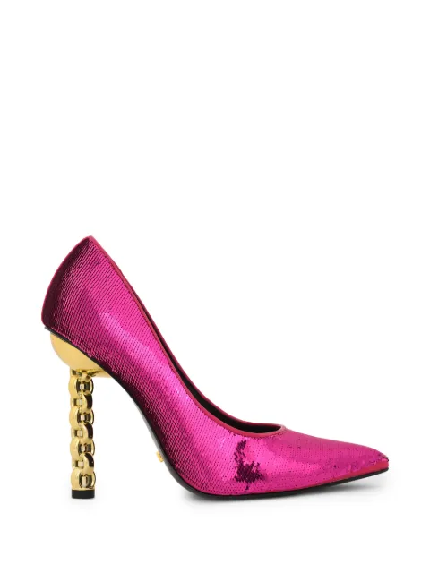 Kat Maconie Lydia chain-link stiletto pumps Pink KMFLYD105005
