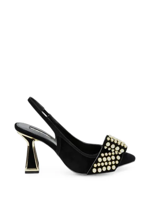 Kat Maconie Jen embellished slingback pumps Black KMFJEN085001