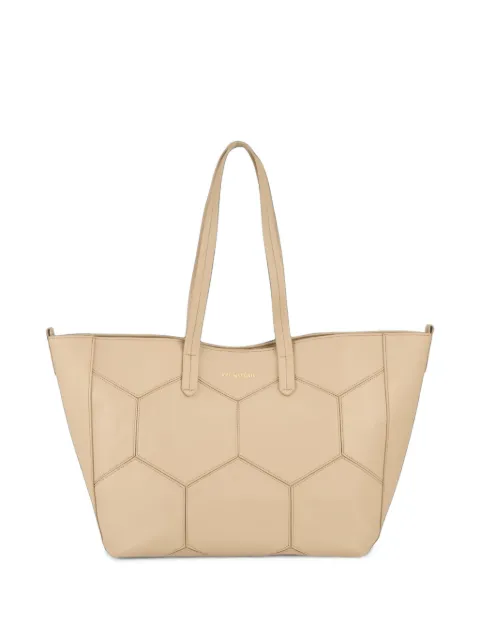 Kat Maconie medium Charlotte geometric-quilted tote bag Neutrals KMBCHRM002