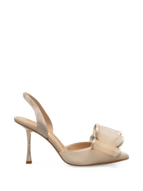Kat Maconie Paola bow-detail mules Neutrals KMFPAO090003