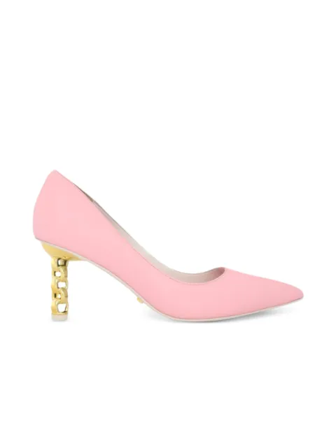 Kat Maconie Rei chain-link heel pumps Pink KMFREI070002