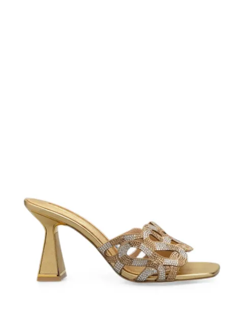 Kat Maconie crystal-embellished leather sandals Gold KMFVIV085002