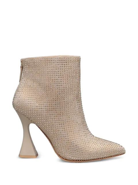 Kat Maconie crystal-embellishment ankle boots Neutrals KMFSRU105001