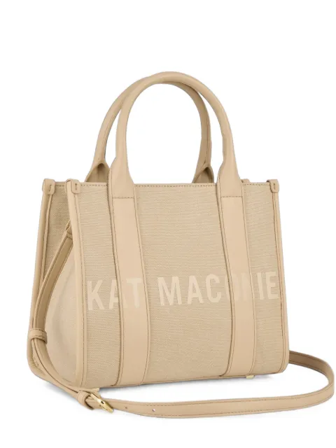 Kat Maconie small Bianca logo-print tote bag Neutrals KMBBIAS002