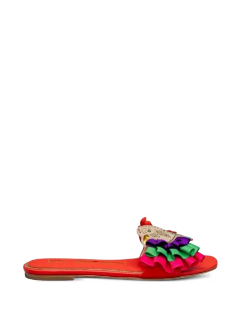 Kat Maconie ruffled sandals Red KMFJSI000004