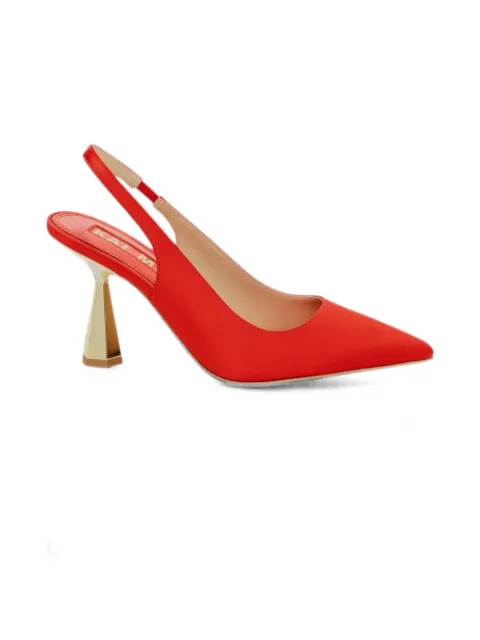 Kat Maconie Diana pointed-toe slingback pumps Red KMFDIA085007