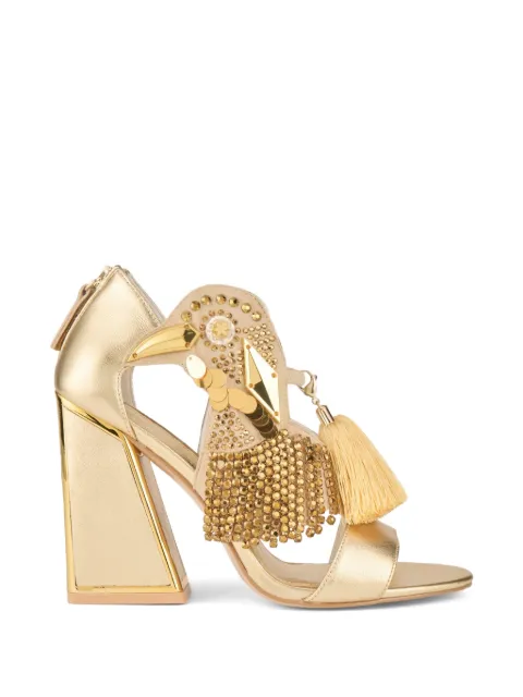 Kat Maconie Aya embellished tassel sandals Gold KMFAYA105021