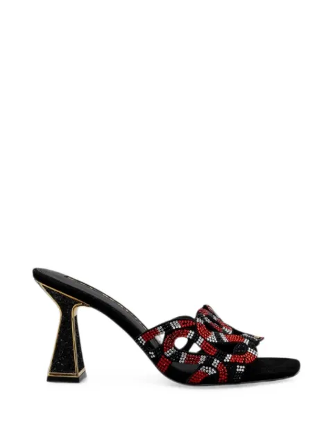 Kat Maconie Vivian crystal-embellishment sandals Black KMFVIV085001
