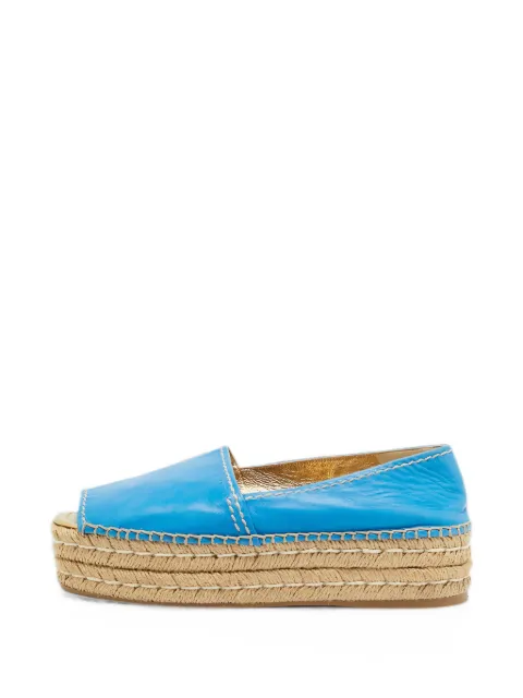 Prada Pre-Owned platform espadrilles Blue 1356676