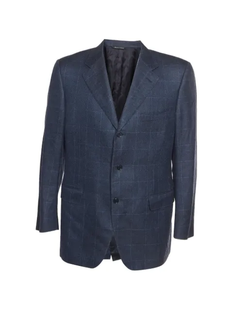 424 check single-breasted blazer Blue 1366240