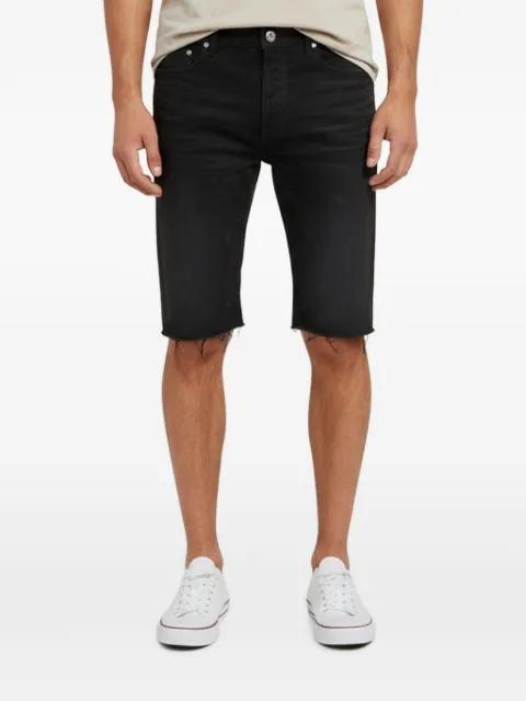 Saint Laurent Pre-Owned raw-hem bermuda shorts Black 1369069
