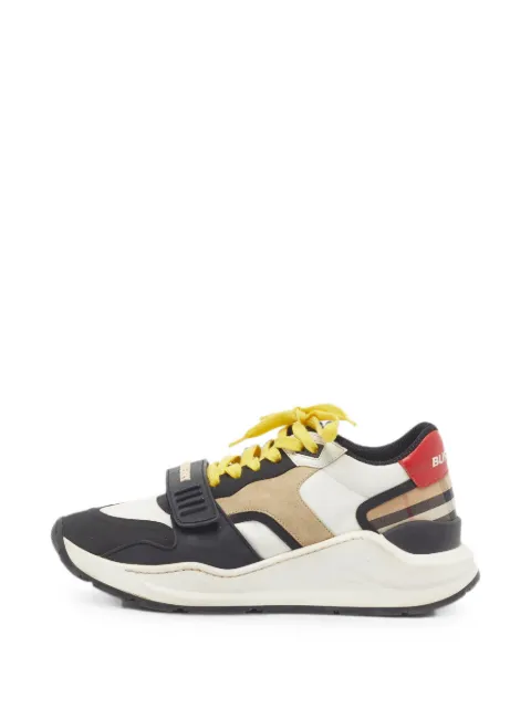 Burberry Pre-Owned Ramsey touch-strap sneakers White 1367094