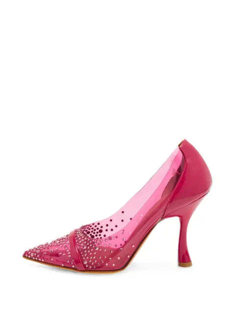 Malone Souliers Joan crystal-embellished pumps Pink 1370686