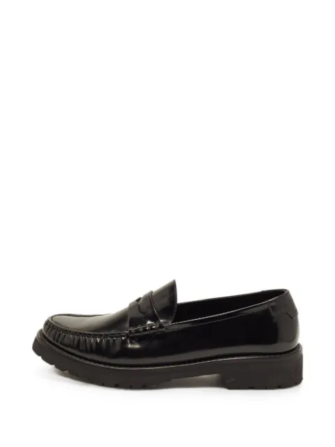Saint Laurent Pre-Owned Le Penny leather loafers Black 1374855
