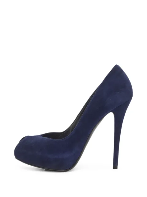 Stuart Weitzman platform peep-toe pumps Blue 1367525