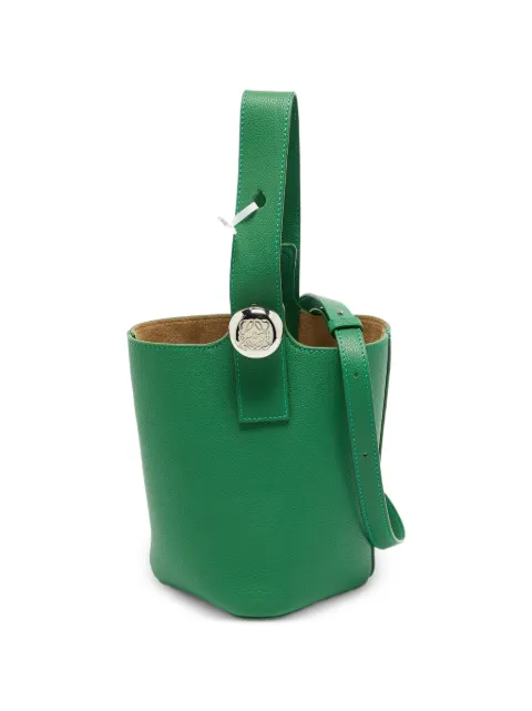 Loewe Pre-Owned 2024 mini Pebble bucket bag Green 1374202