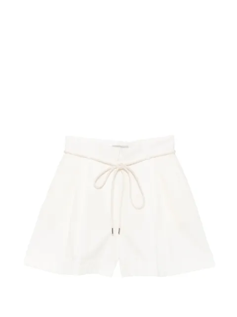 Lee Mathews belted pleated shorts Neutrals M2504SH286