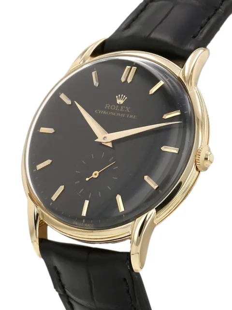 Rolex 1950 Chronometer 35mm watch Black 432584