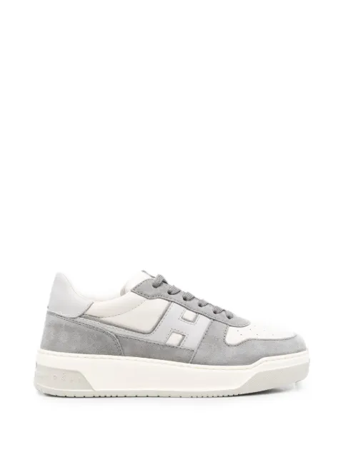 Hogan logo-patch sneakers Grey HXW7180GI00UHC