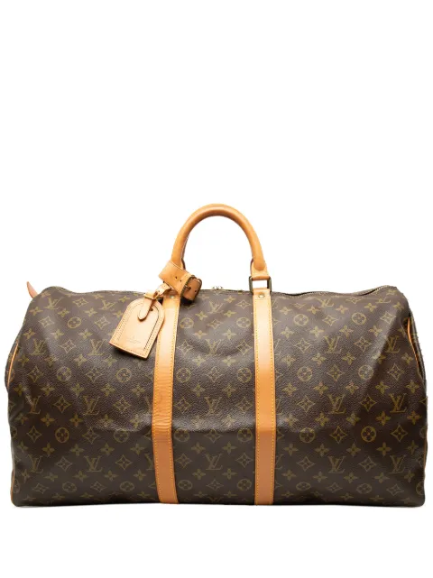 Louis Vuitton Pre-Owned 1990 Monogram Keepall 55 travel bag Brown P6JJDP6F8IGXNCVW