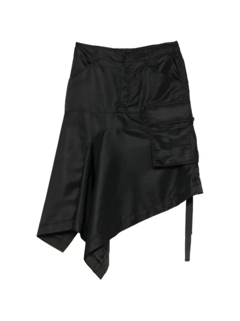 sacai asymmetric cargo skirt Black 2608583