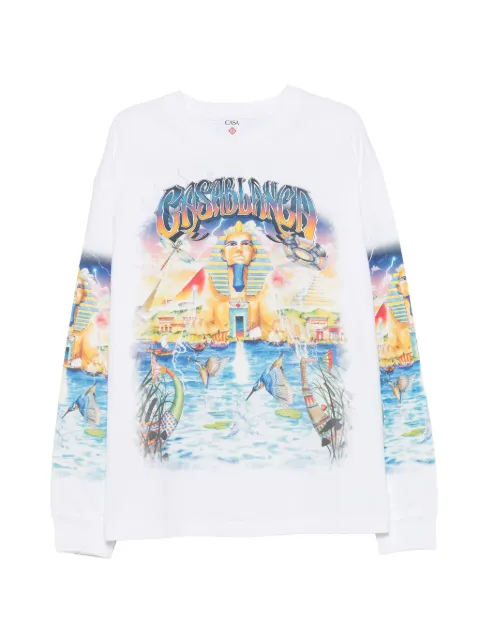 Casablanca graphic-print T-shirt White MPF26JTS06203