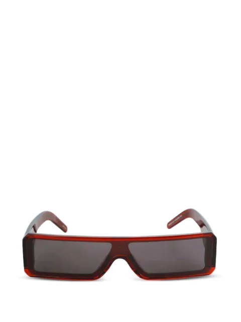 Rick Owens Geth rectangle-frame sunglasses Red RG0000008GTSBLB