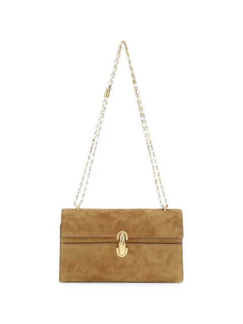 Savette Symmetry suede shoulder bag Brown H0390303