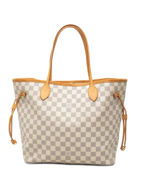 Louis Vuitton Pre-Owned 2010 Damier Azur Neverfull MM tote bag White UAQME75UJYHH3S6B