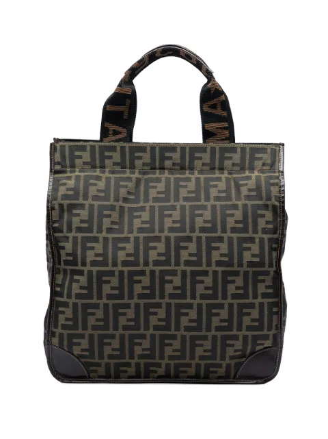 Fendi Pre-Owned 2000-2010 Zucca Canvas Shopping tote bag Brown KTW8VKUT32CQKK8Y