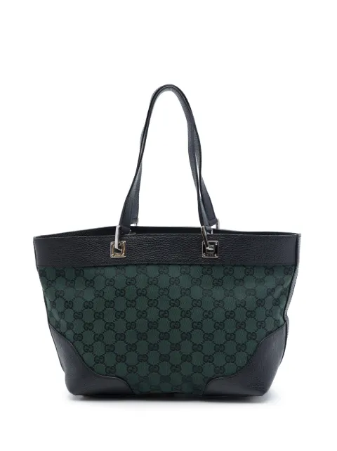 Gucci Pre-Owned 2016-2026 GG Canvas tote bag Green JWMADE4IZDZOTBVZ